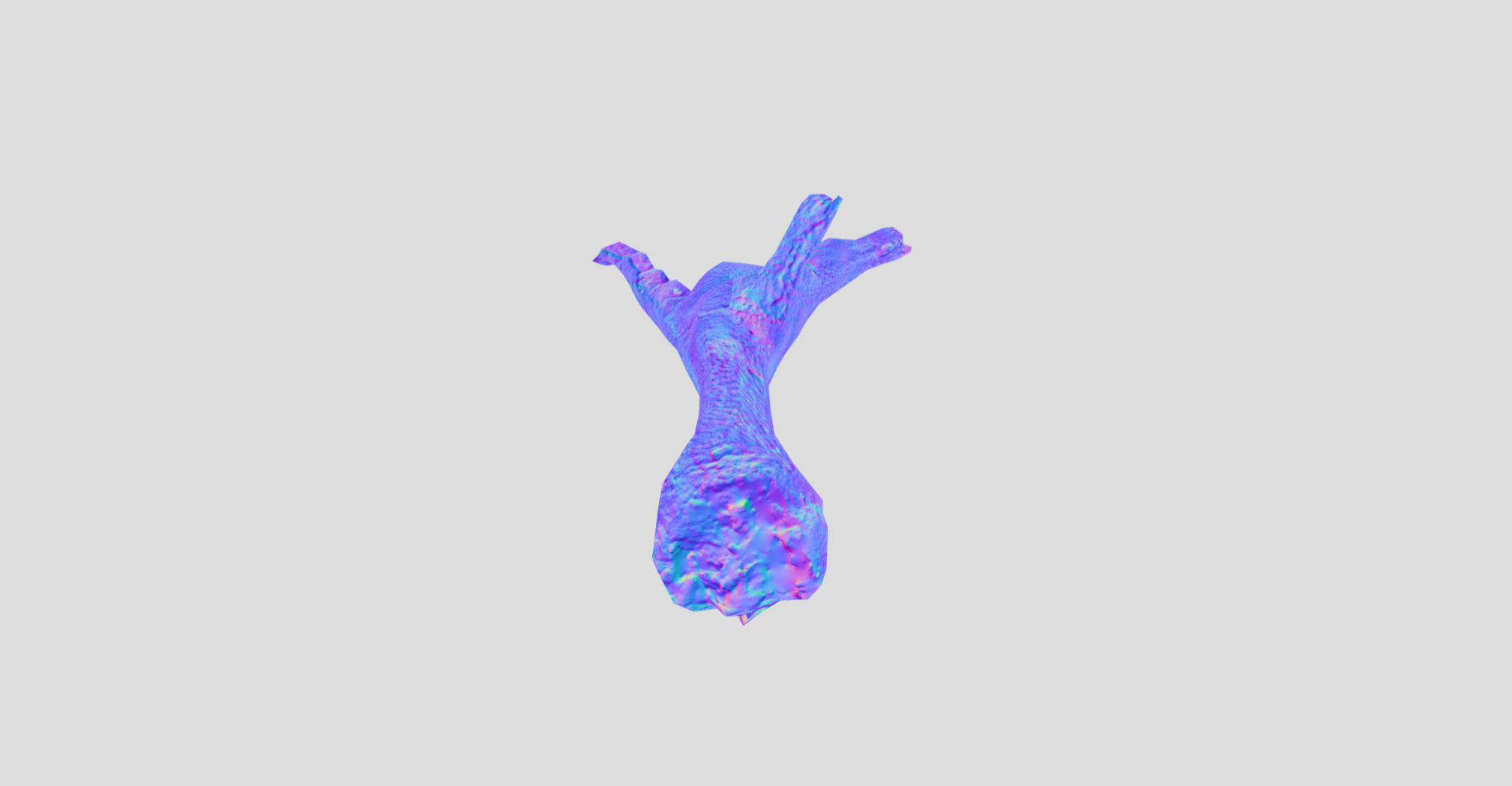 Raw Chicken feet 3dscan model Low-poly 3D model_25