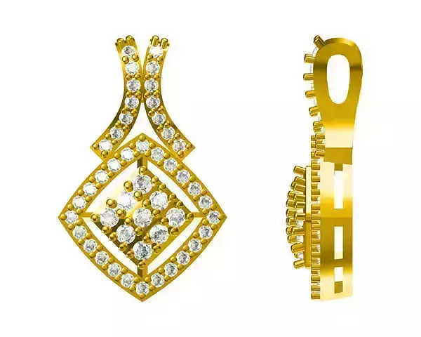 JCD Format Square necklace engagement necklace