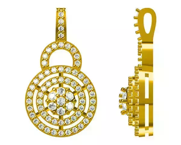 JCD Format  Diamond necklace pendant  jewelry CAD files for sale