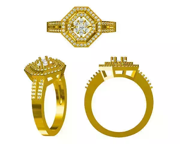 JCD format Antique engagement rings cad engagement ring design