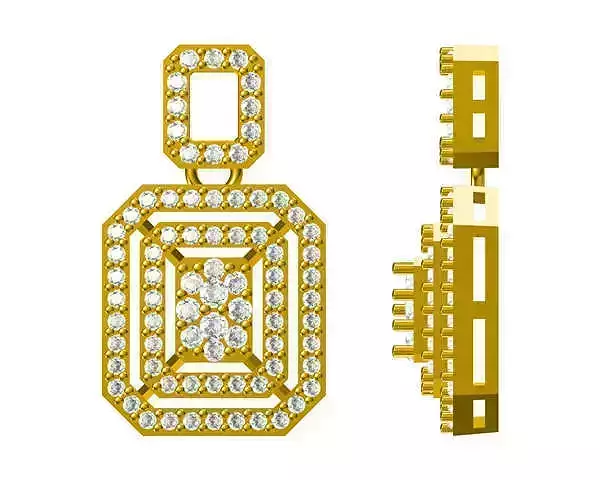 JCD Format JCD Format Minimalist square shape pendant