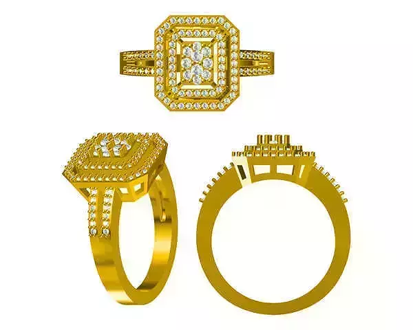 JCD format Antique engagement rings cad ring design