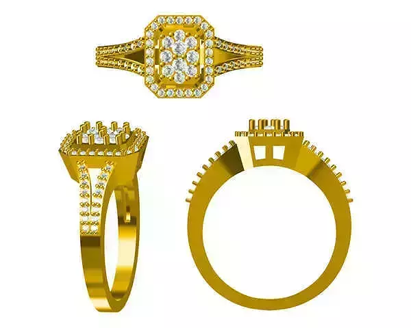 JCD format Antique engagement rings 3d jewelry files for sale