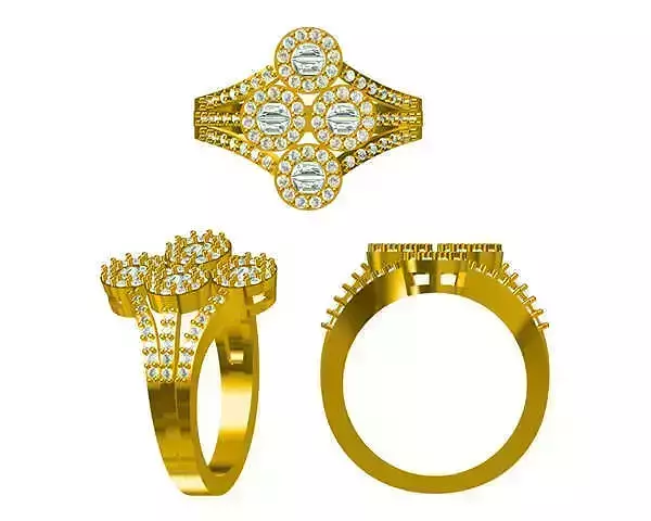 JCD format Antique engagement rings 3d jewelry files