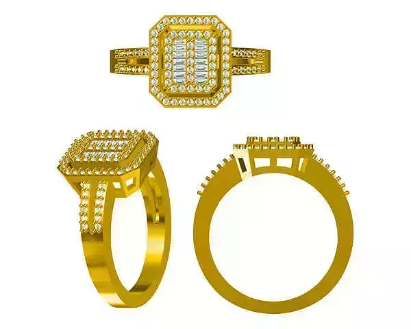 JCD format Antique engagement rings 3d printer jewellery design