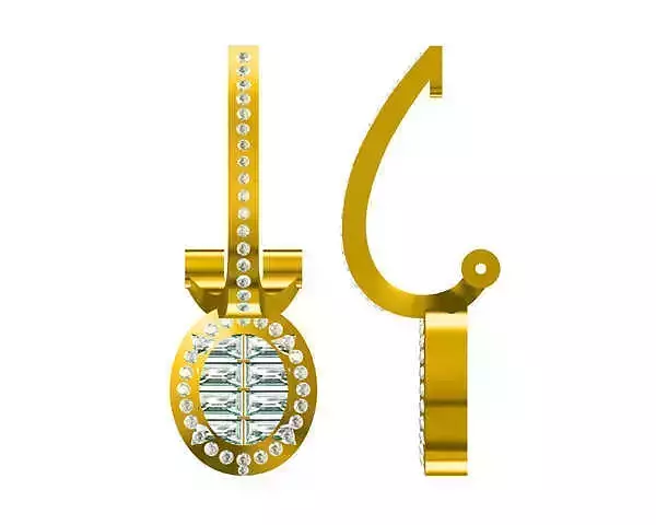 JCD Format Oval earrings minimalist statement earrings