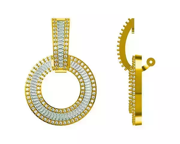 JCD Format Round brilliant cut earrings luxury round earrings