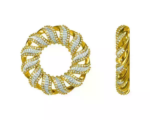 JCD Format Unique forever one round shape pendant  design