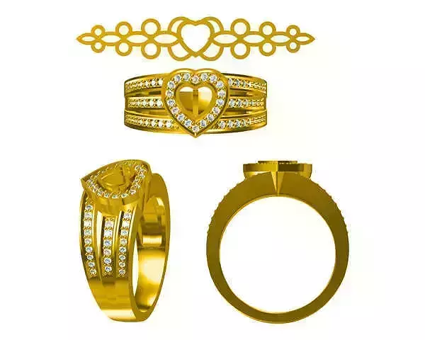 JCD Format Heart shape diamond engagement design