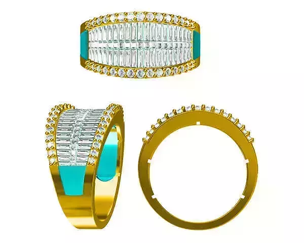 JCD Format Unique baguette cut engagement rings