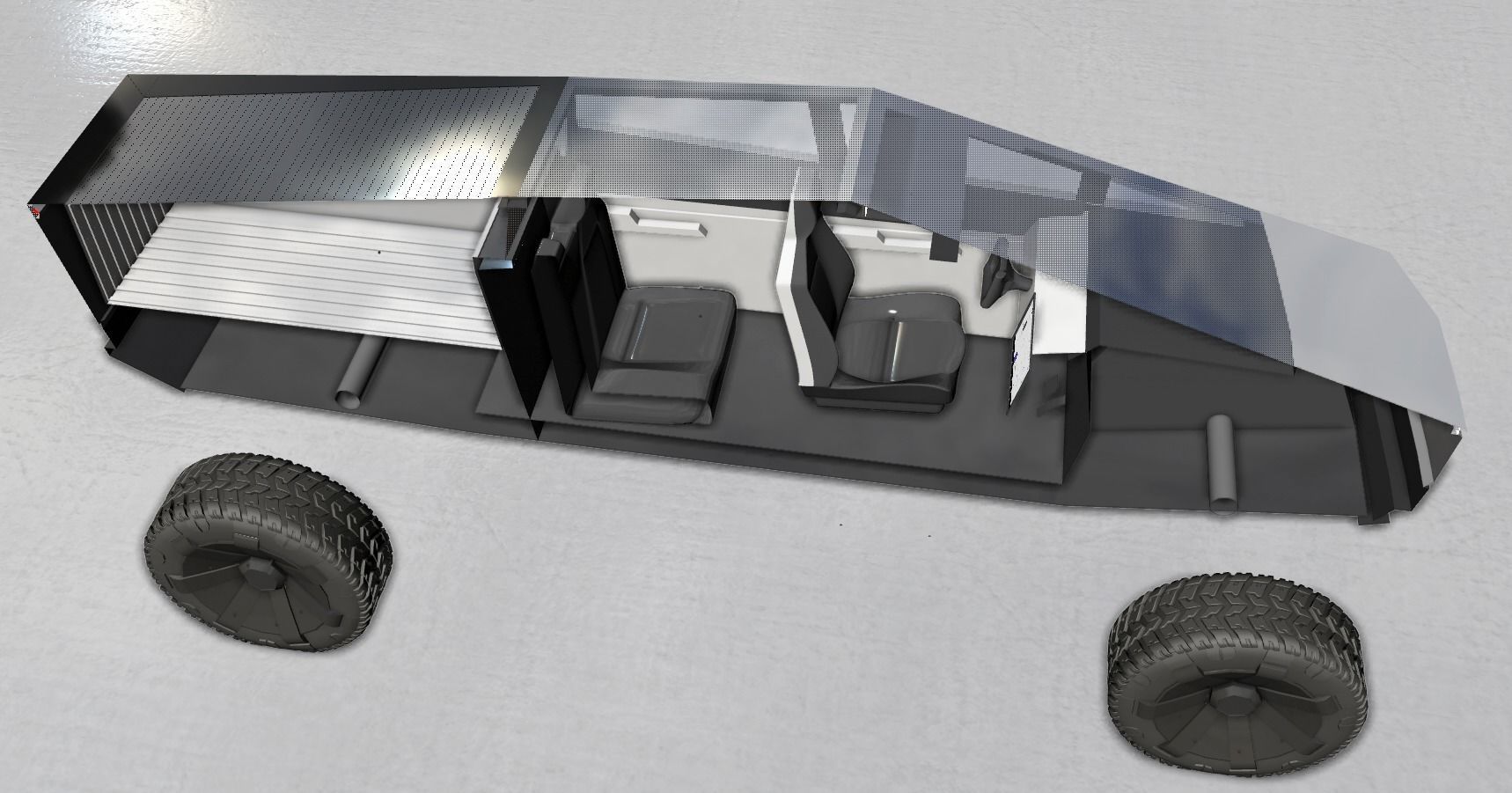 TESLA CYBERTRUCK 2019 3D model_26