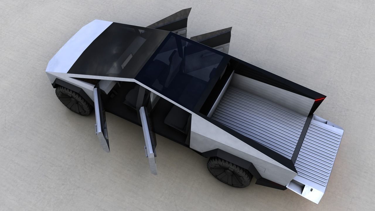 TESLA CYBERTRUCK 2019 3D model_8