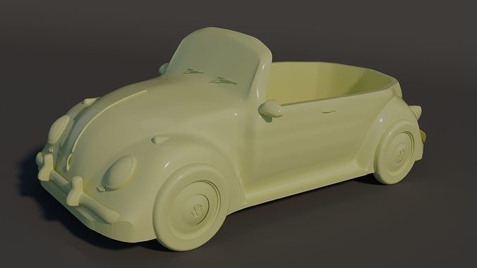 3d Classic Beetle ready to print 3D print model