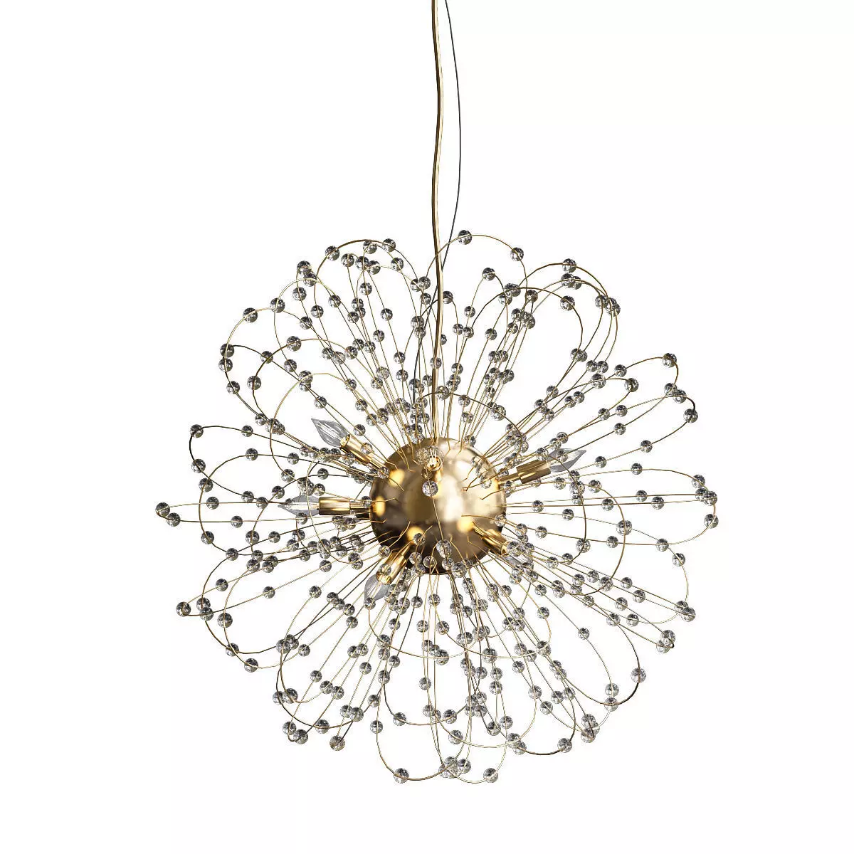 Maskros dahlia pendant light 3D model_0