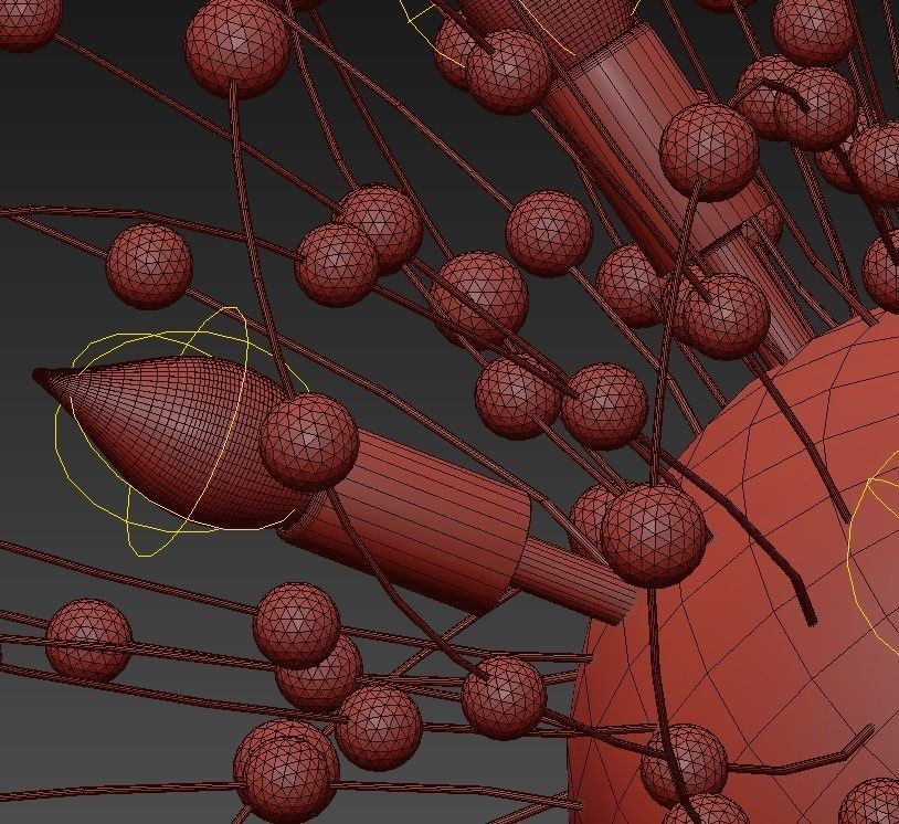 Maskros dahlia pendant light 3D model_3