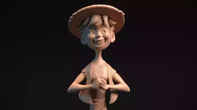 Straw Hat Luffy - OnePiece -  3D print model