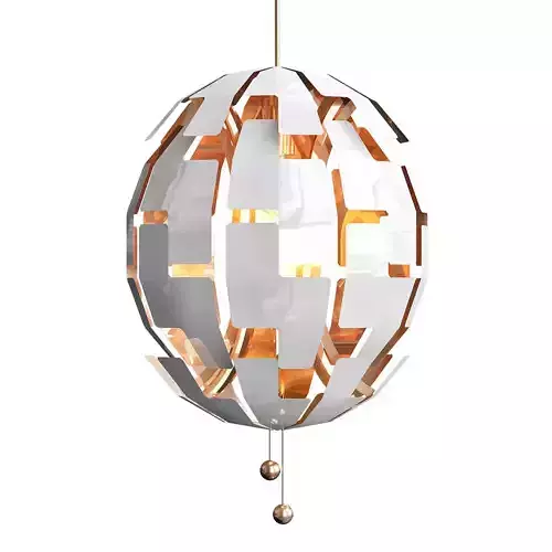 Death pendant light gold