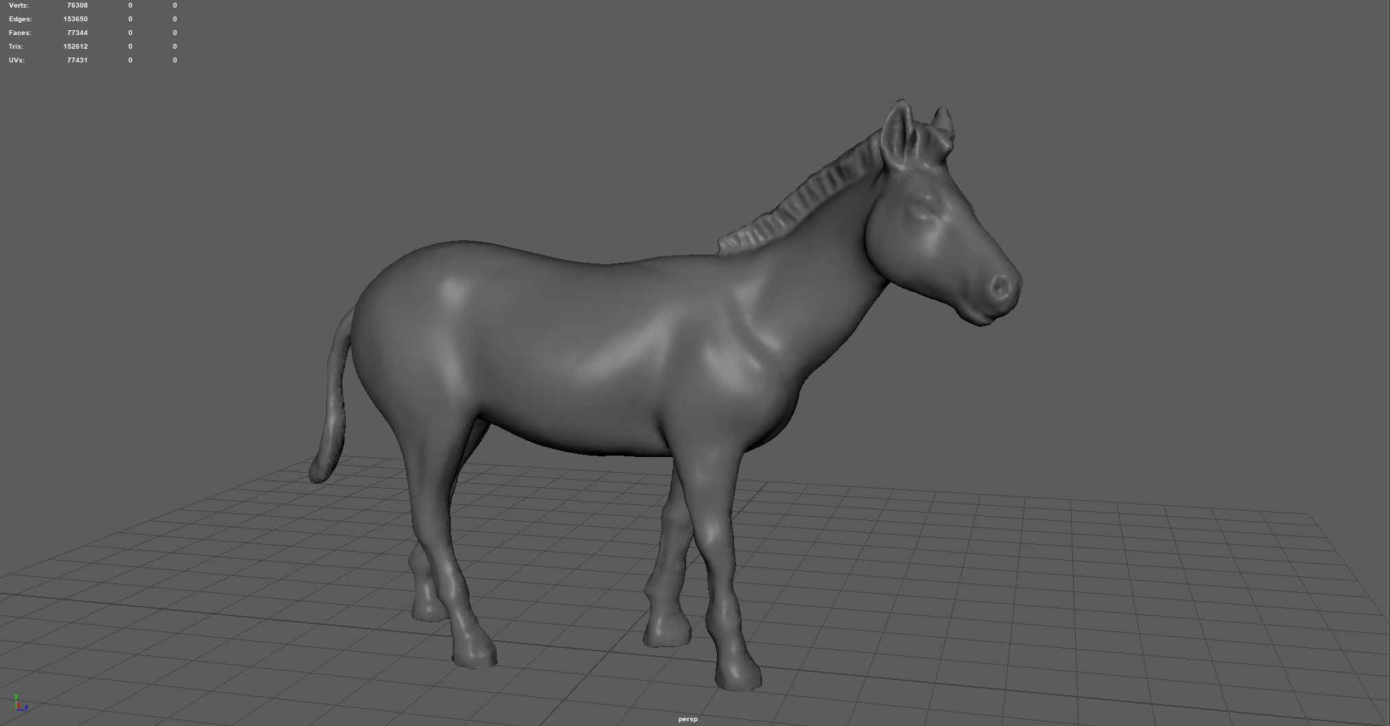 ZEBRA Low-poly 3D model_4