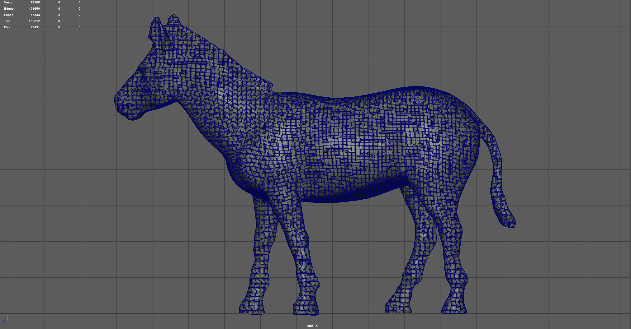 ZEBRA Low-poly 3D model_10