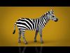 ZEBRA Low-poly 3D model_1