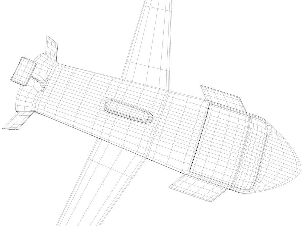 The Nightcrawler Low Poly unmanned aerial vehicle - unmanned ... Low-poly 3D model_7