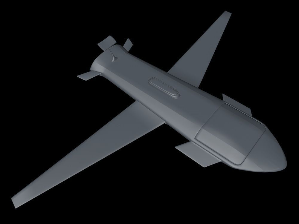 The Nightcrawler Low Poly unmanned aerial vehicle - unmanned ... Low-poly 3D model_8