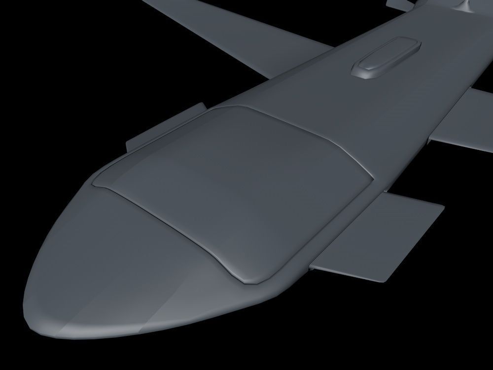 The Nightcrawler Low Poly unmanned aerial vehicle - unmanned ... Low-poly 3D model_11