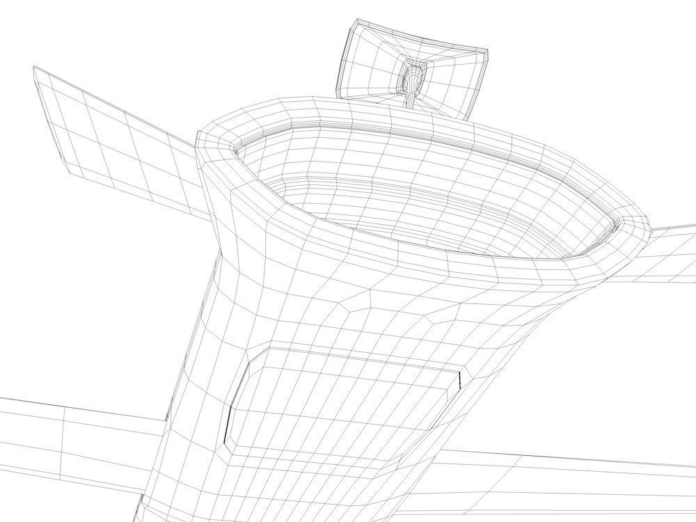 The Nightcrawler Low Poly unmanned aerial vehicle - unmanned ... Low-poly 3D model_6