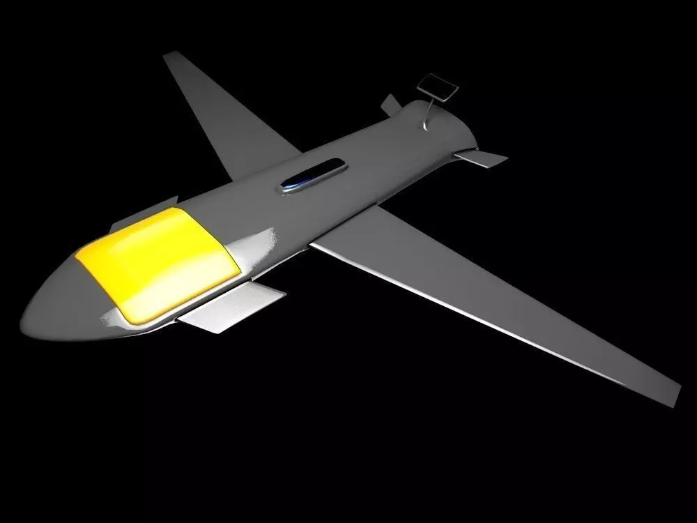 The Nightcrawler Low Poly unmanned aerial vehicle - unmanned ... Low-poly 3D model_0