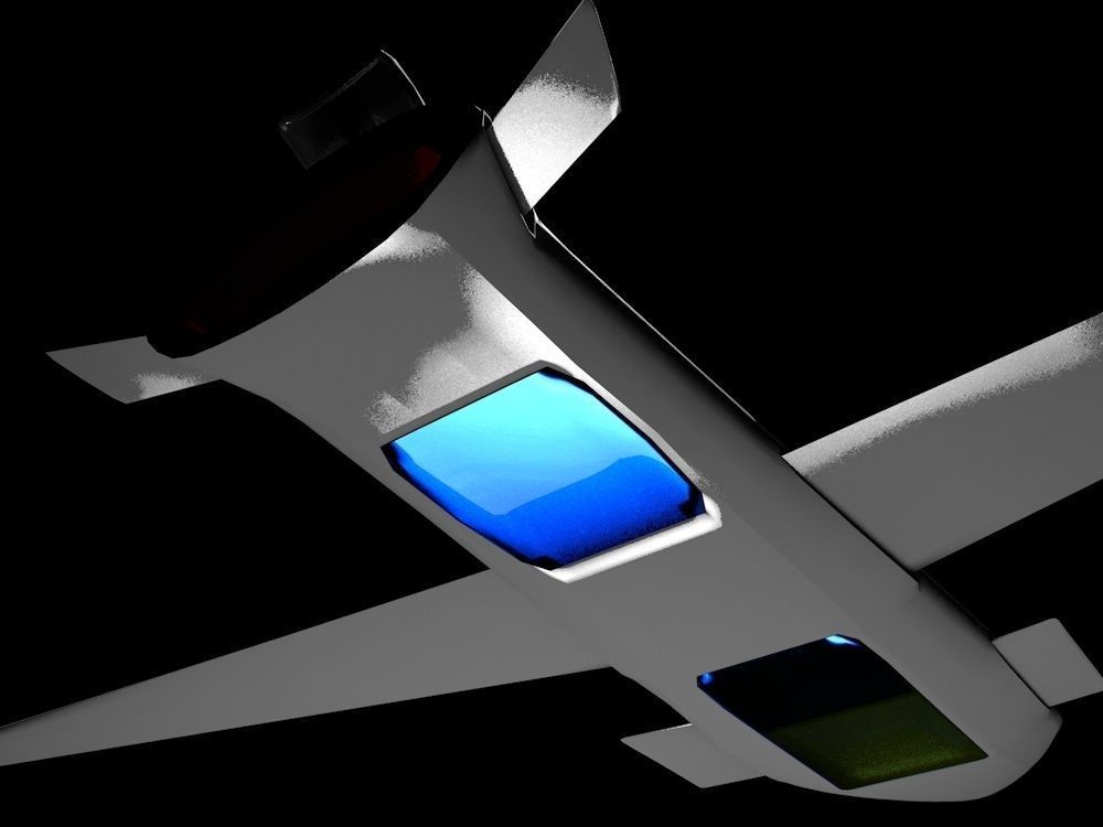 The Nightcrawler Low Poly unmanned aerial vehicle - unmanned ... Low-poly 3D model_2