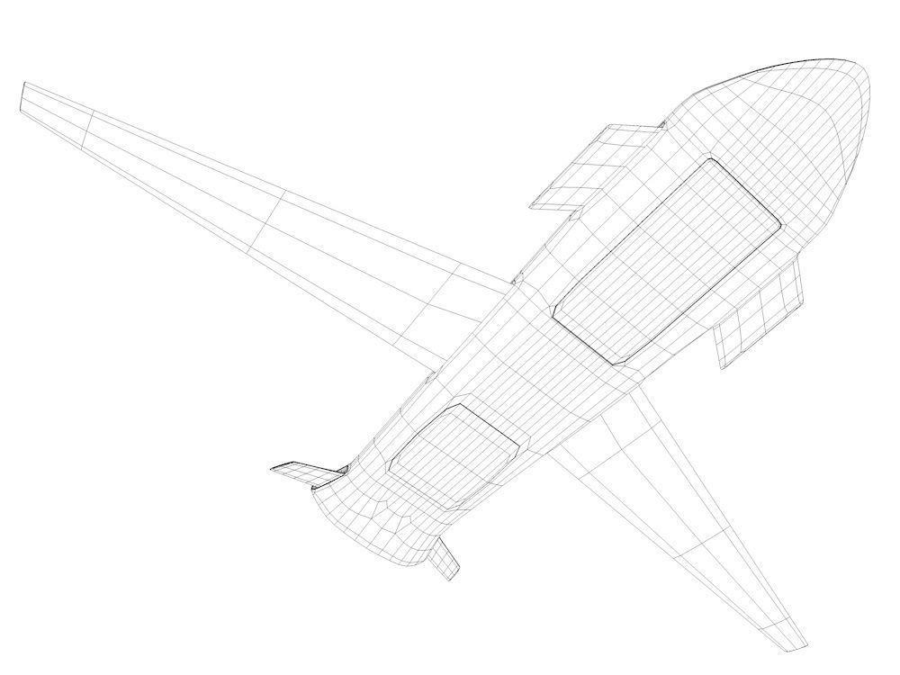 The Nightcrawler Low Poly unmanned aerial vehicle - unmanned ... Low-poly 3D model_5