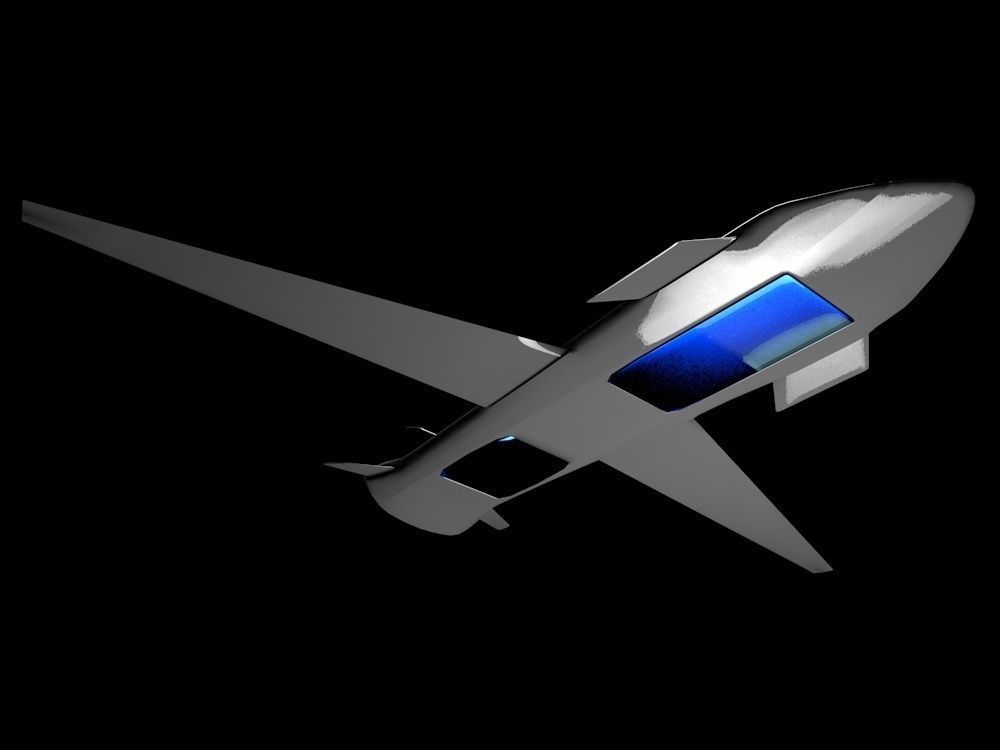 The Nightcrawler Low Poly unmanned aerial vehicle - unmanned ... Low-poly 3D model_1