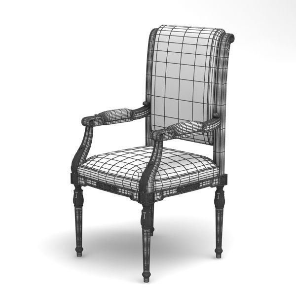 Cabiate lounge armchair 3D model_1