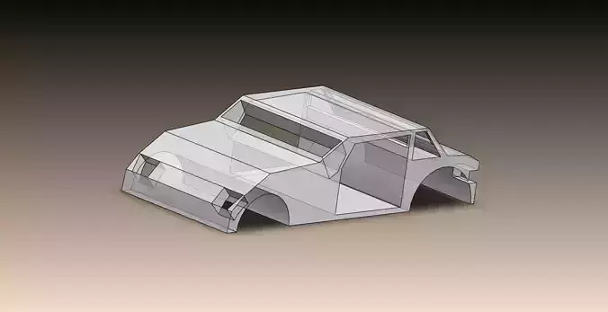 coupe toy  car 3D model