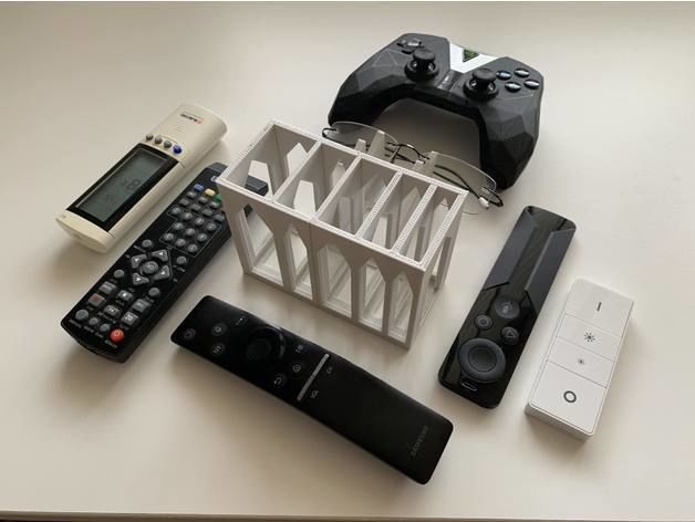 Remote Control Stand 3D print model_1