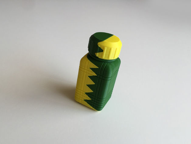 ZigZag Bottle with Screw Cup Dual Extrusion 3D print model_6