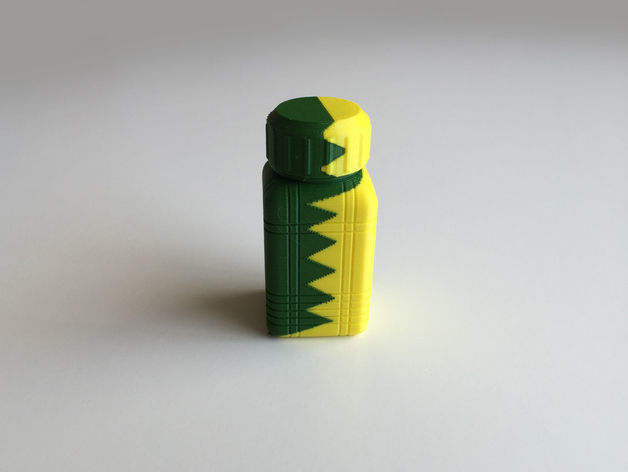 ZigZag Bottle with Screw Cup Dual Extrusion 3D print model_8