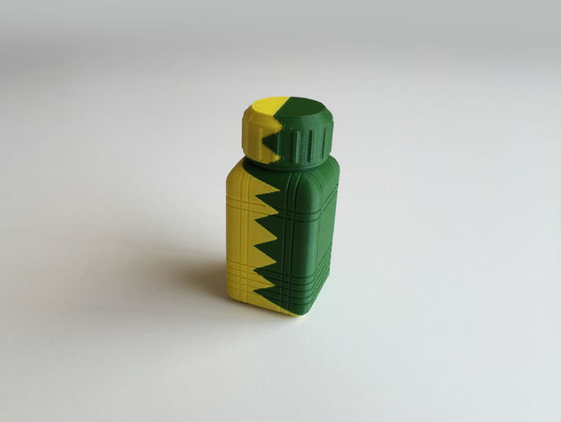 ZigZag Bottle with Screw Cup Dual Extrusion 3D print model_4