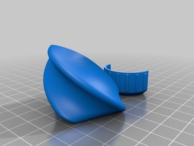 Twisted Bottle with Screw Cup - Dual Extrusion 3D print model_6