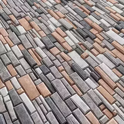 Paving brick bevel 3D model