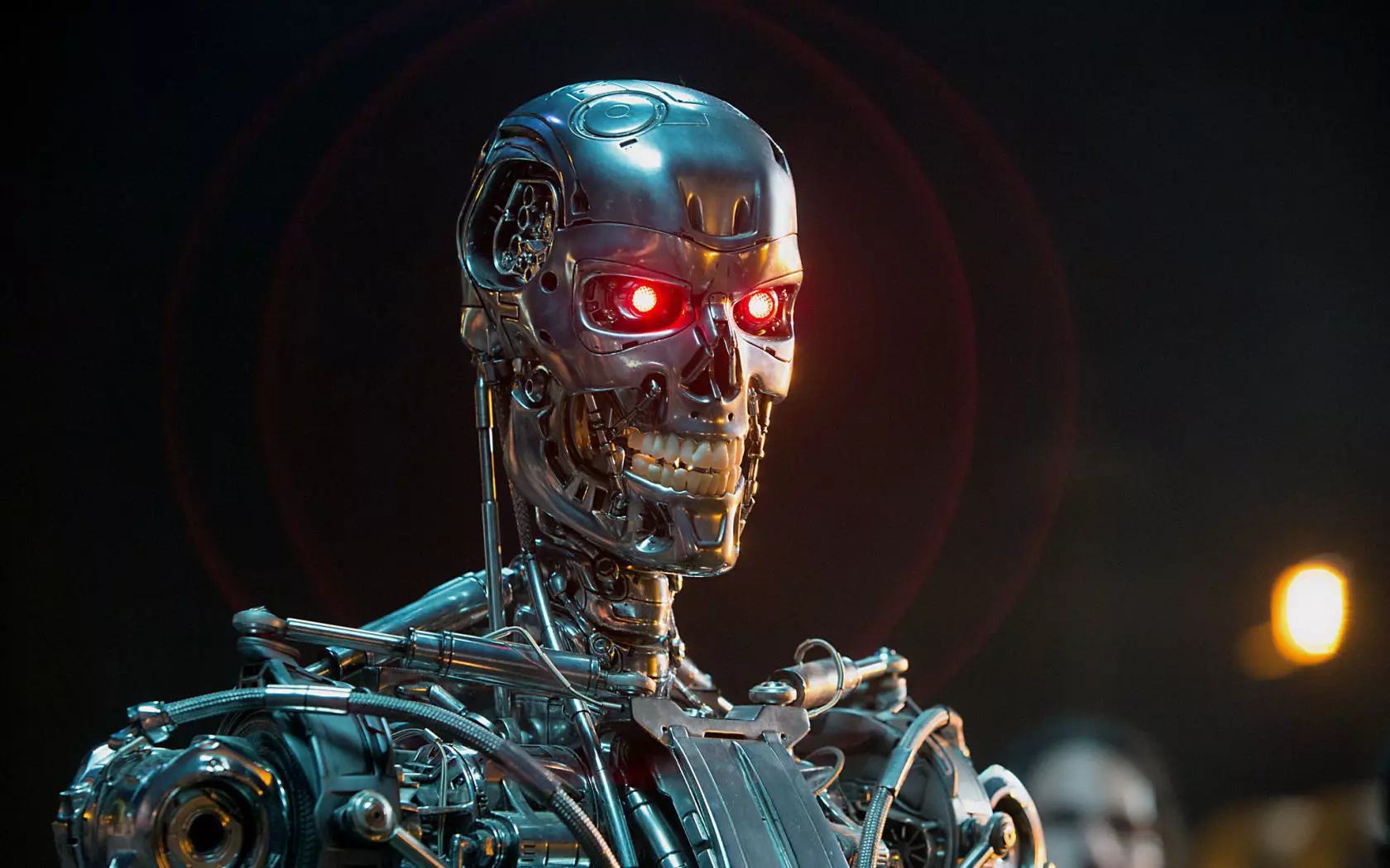 terminator robot with eyes 3D model_0