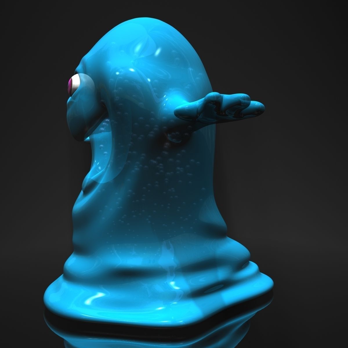 Bob from Monsters vs Aliens RIGGED Low-poly 3D model_3