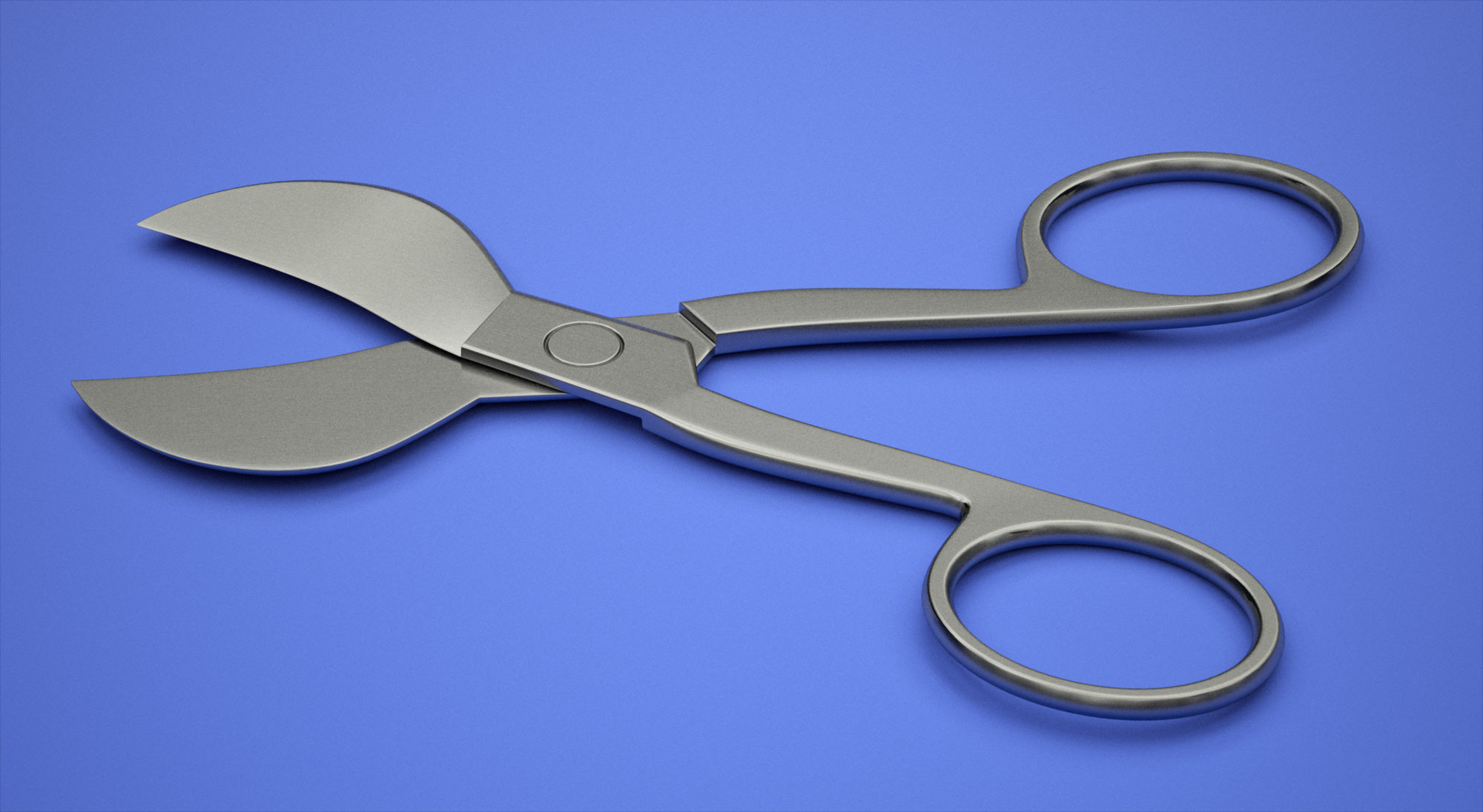 Umbilical Scissors 3D model_1