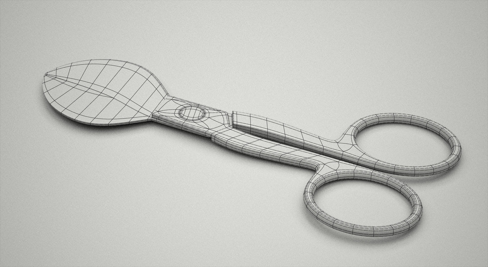 Umbilical Scissors 3D model_3