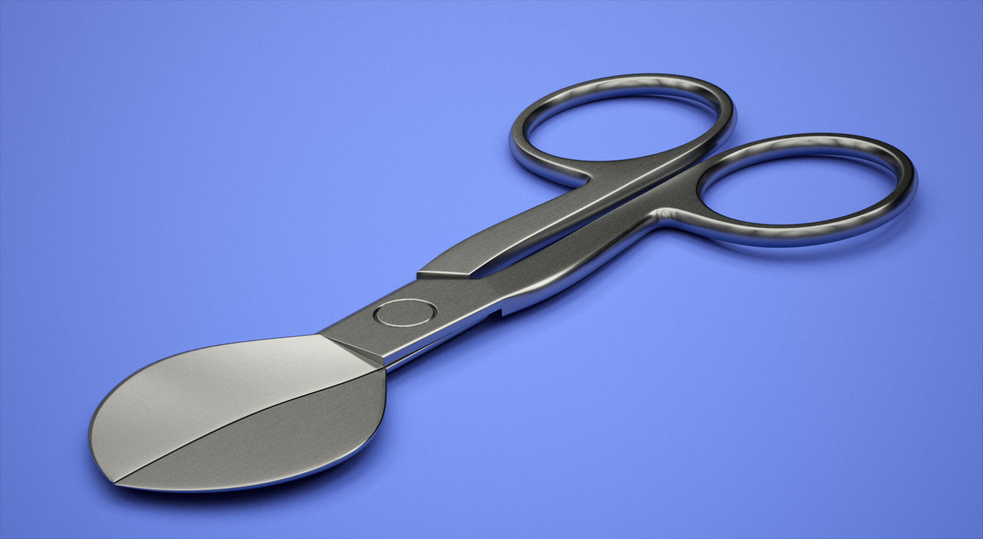 Umbilical Scissors 3D model_2