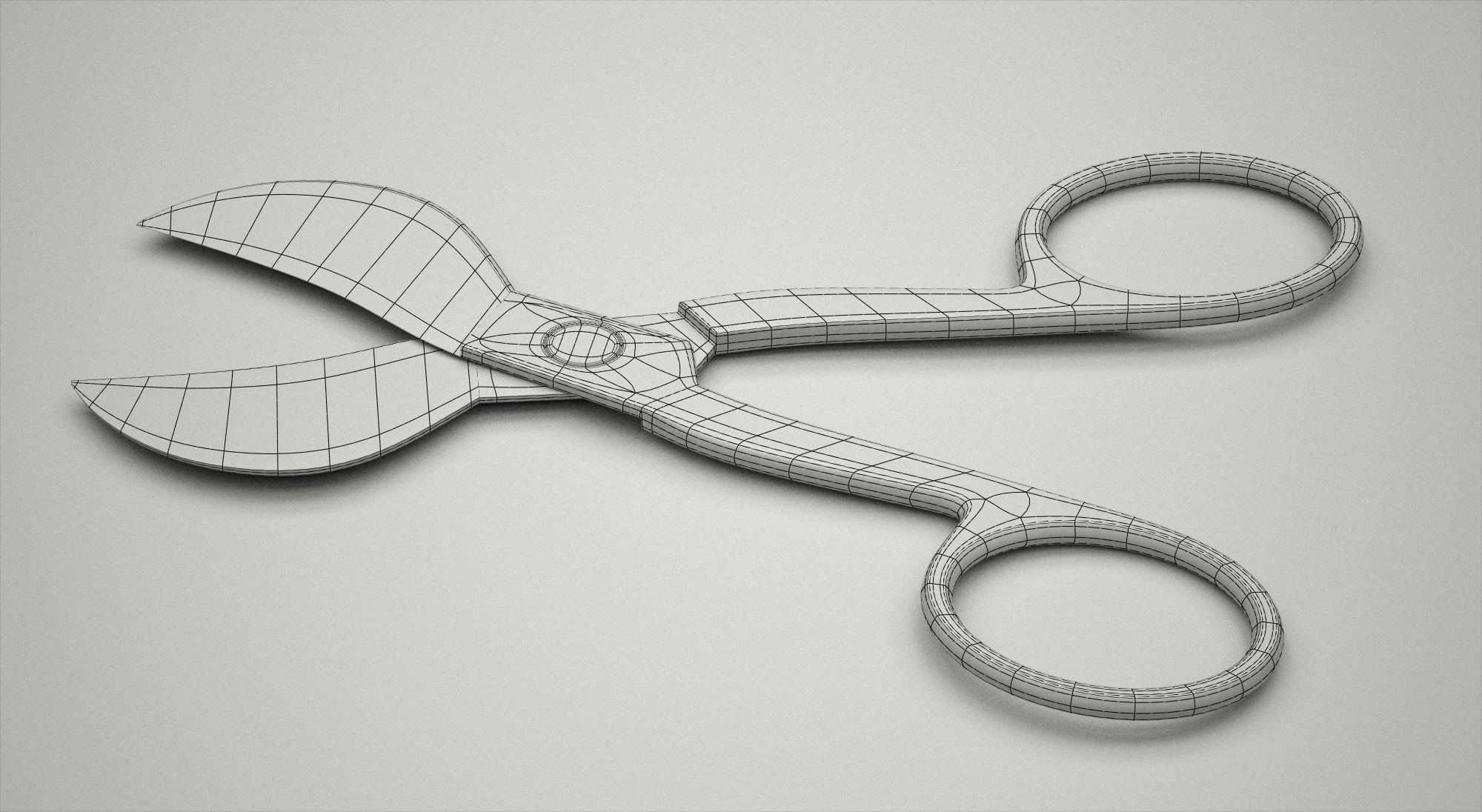 Umbilical Scissors 3D model_4