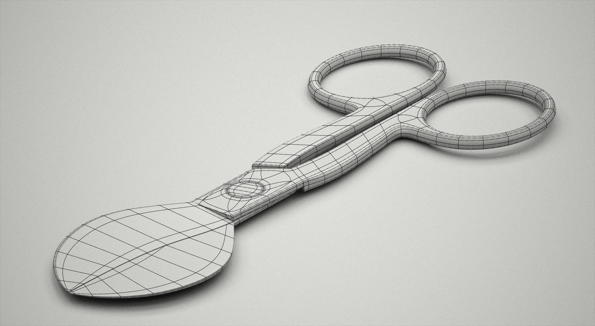 Umbilical Scissors 3D model_5
