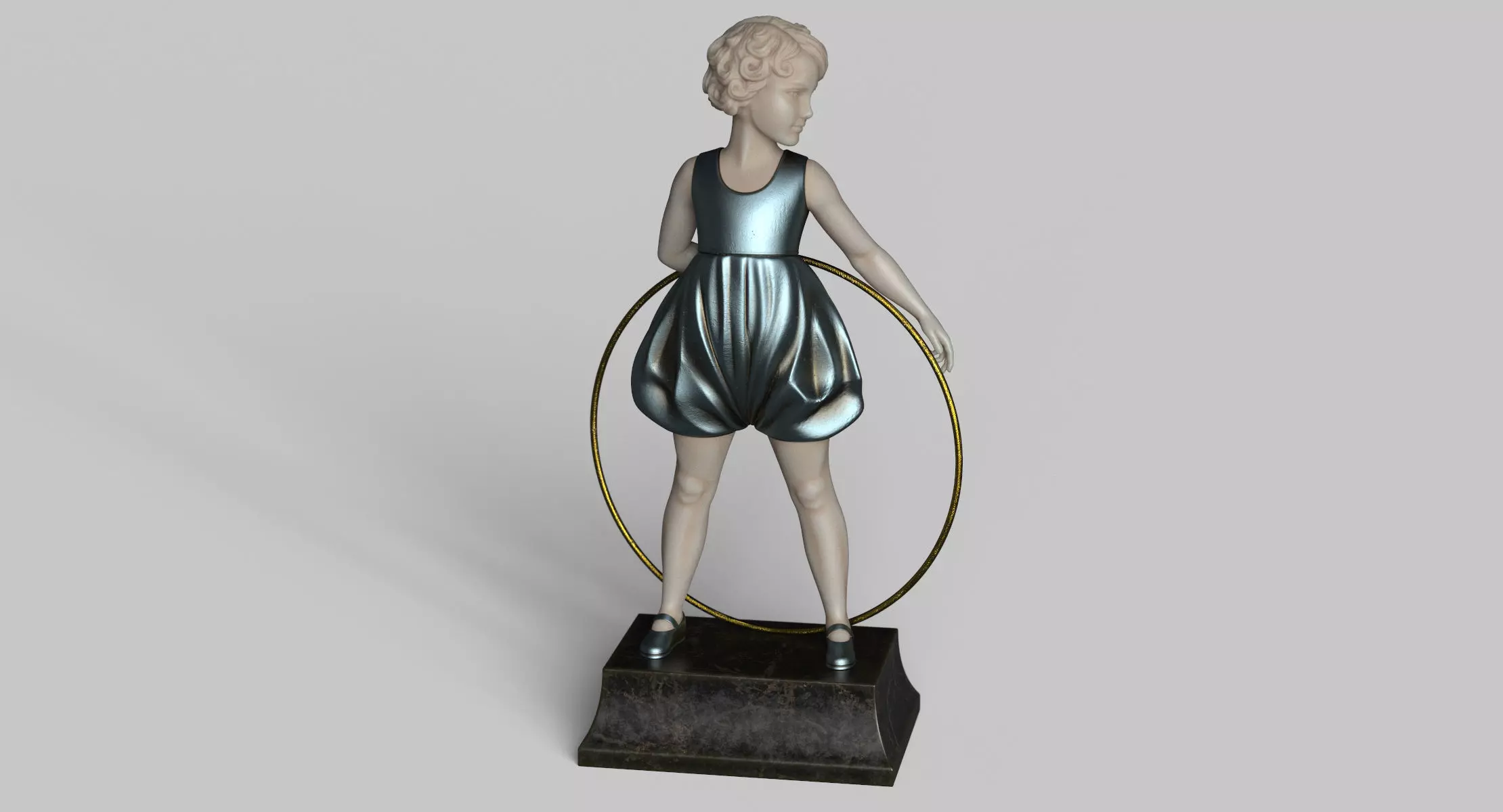 Girl Statue 3D model