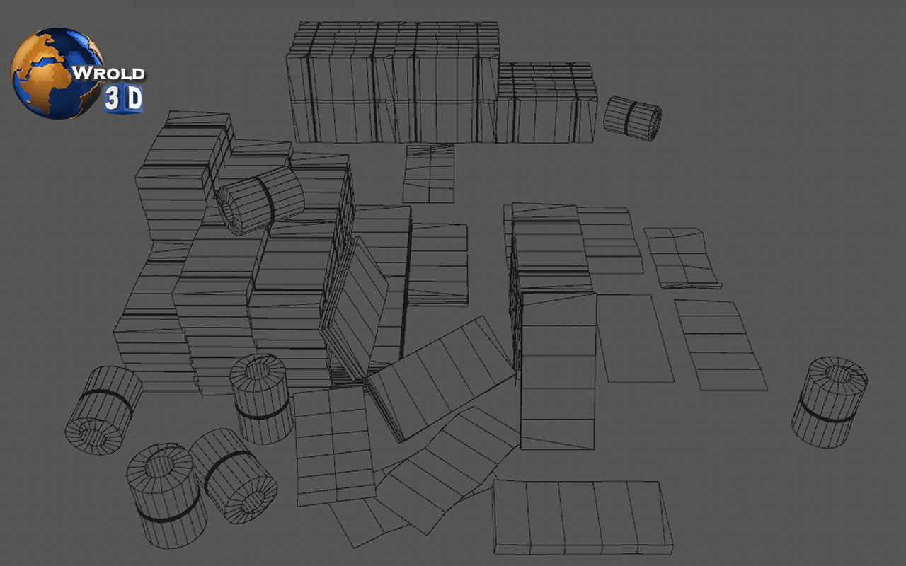 Lowpoly Money Currency Collection Pack 3d model _8