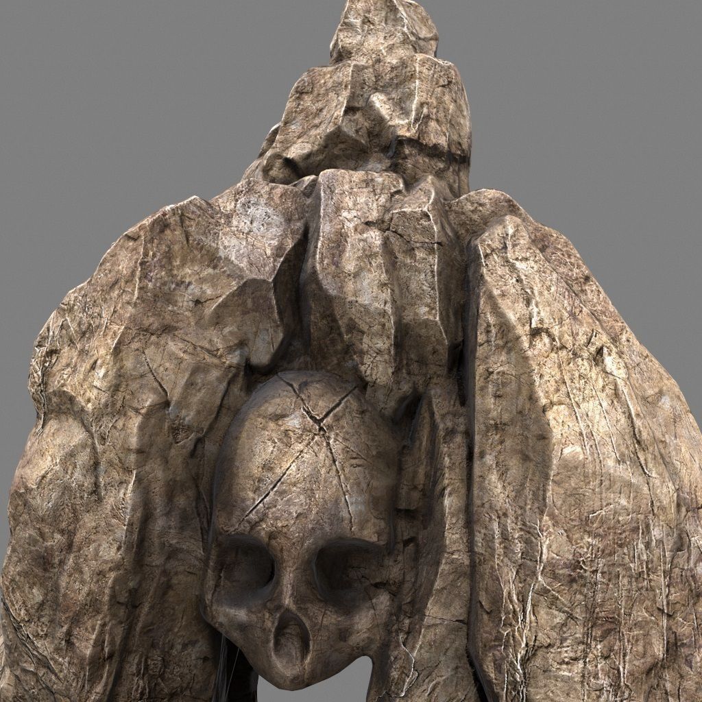 Skull Cave 3D model_6